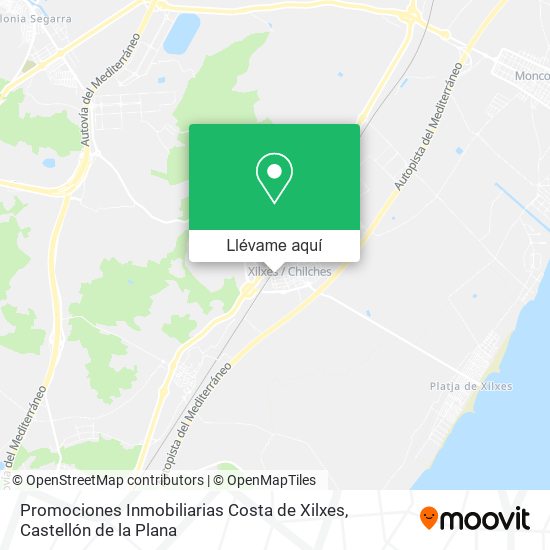 Mapa Promociones Inmobiliarias Costa de Xilxes