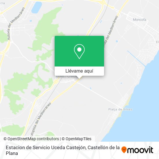 Mapa Estacion de Servicio Uceda Castejón