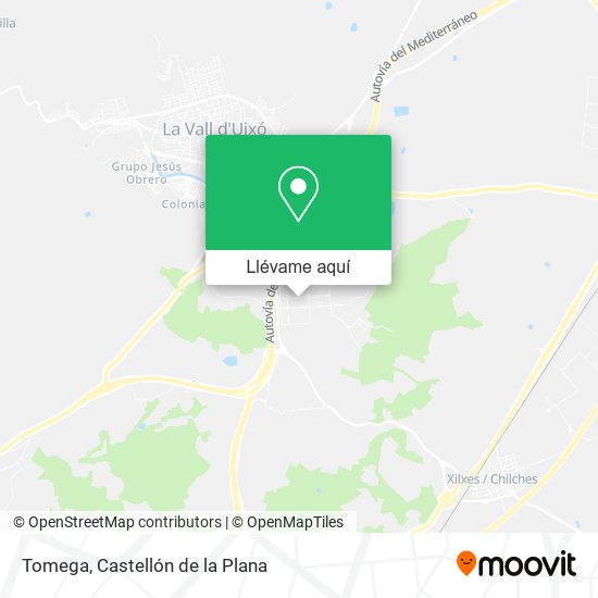 Mapa Tomega