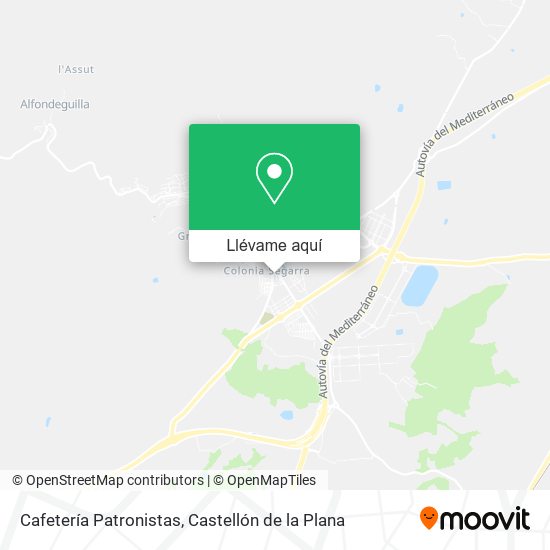 Mapa Cafetería Patronistas