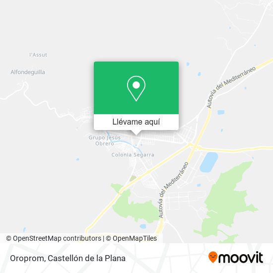 Mapa Oroprom