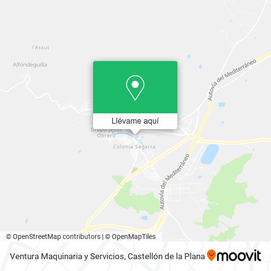 Mapa Ventura Maquinaria y Servicios