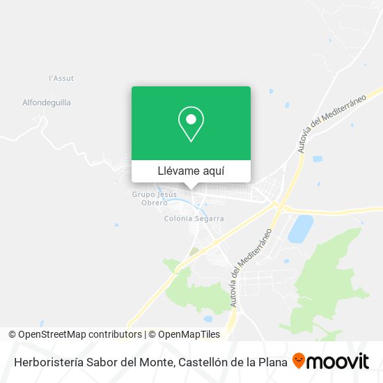 Mapa Herboristería Sabor del Monte