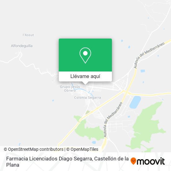 Mapa Farmacia Licenciados Diago Segarra