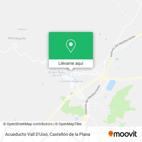 Mapa Acueducto Vall D'Uixó
