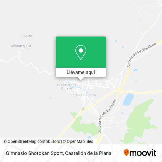 Mapa Gimnasio Shotokan Sport