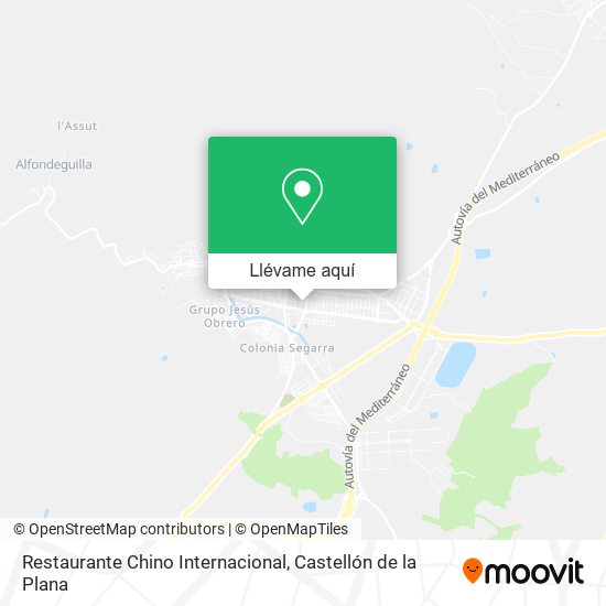 Mapa Restaurante Chino Internacional