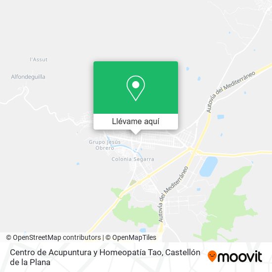 Mapa Centro de Acupuntura y Homeopatía Tao