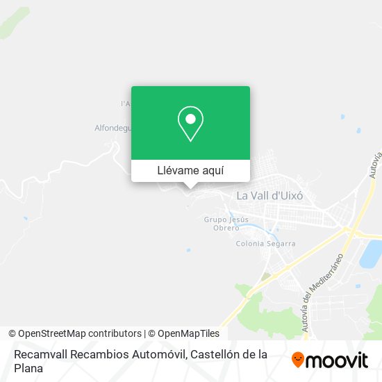 Mapa Recamvall Recambios Automóvil