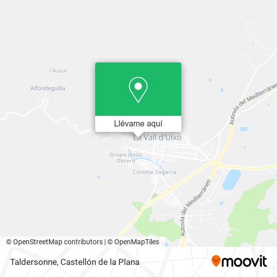 Mapa Taldersonne