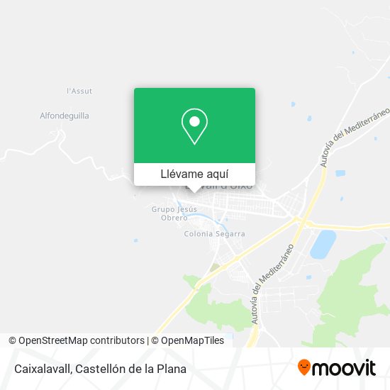 Mapa Caixalavall