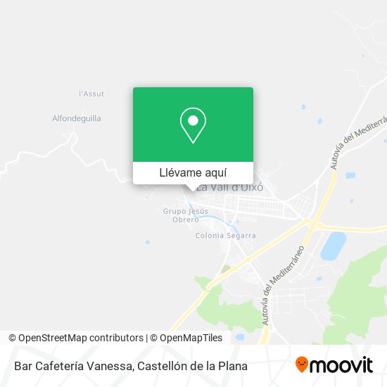 Mapa Bar Cafetería Vanessa