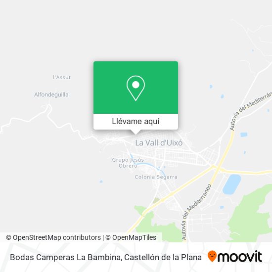 Mapa Bodas Camperas La Bambina