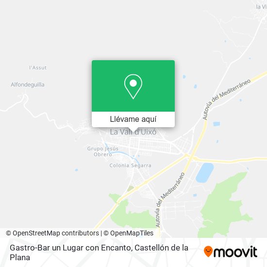 Mapa Gastro-Bar un Lugar con Encanto