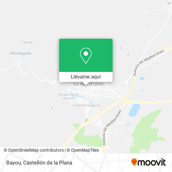 Mapa Bayou