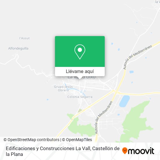 Mapa Edificaciones y Construcciones La Vall
