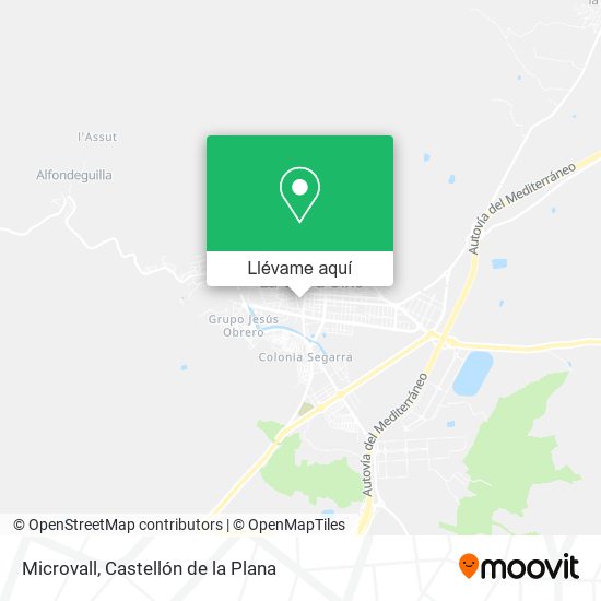 Mapa Microvall
