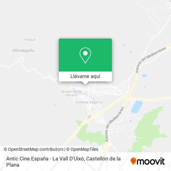 Mapa Antic Cine España - La Vall D'Uixó