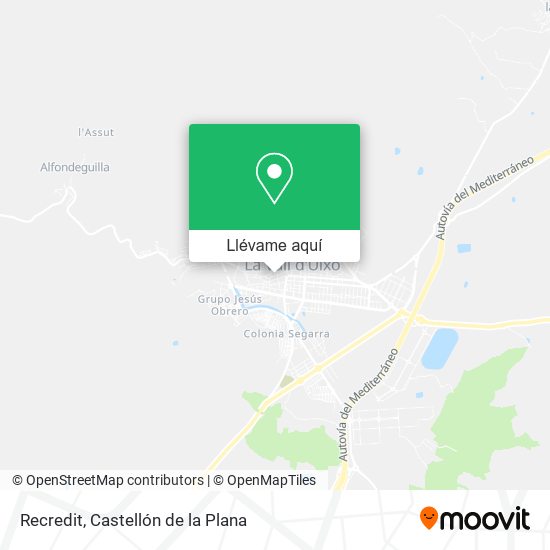 Mapa Recredit