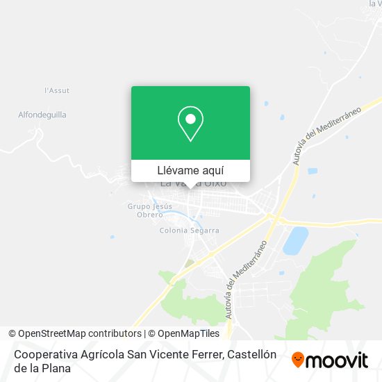 Mapa Cooperativa Agrícola San Vicente Ferrer