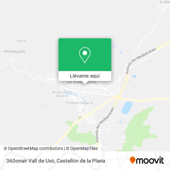 Mapa 360onair Vall de Uxó