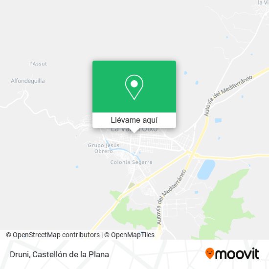Mapa Druni