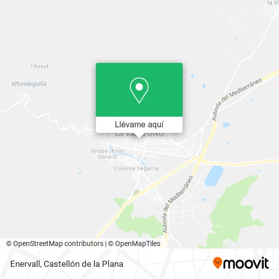 Mapa Enervall