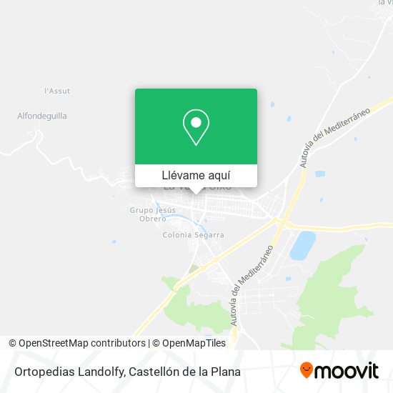 Mapa Ortopedias Landolfy