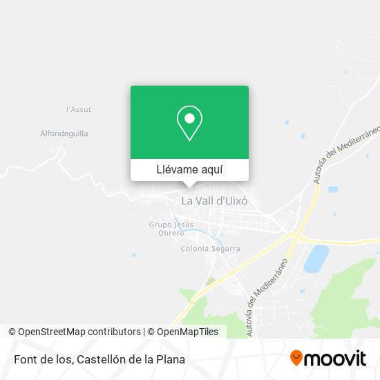 Mapa Font de los