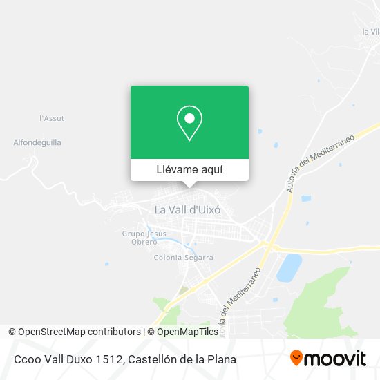 Mapa Ccoo Vall Duxo 1512