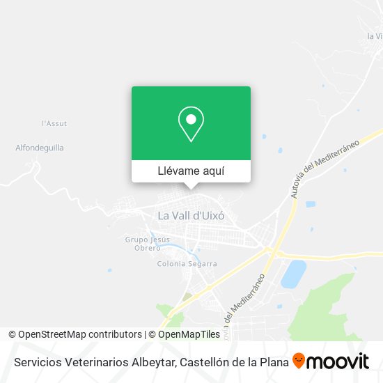 Mapa Servicios Veterinarios Albeytar