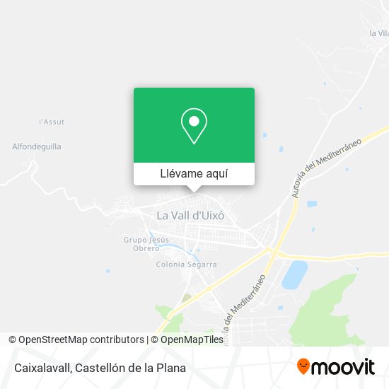 Mapa Caixalavall
