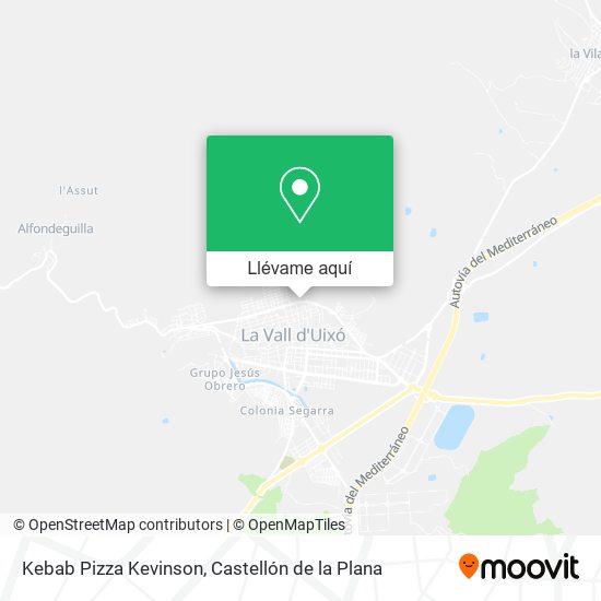 Mapa Kebab Pizza Kevinson