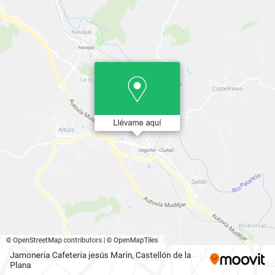 Mapa Jamoneria Cafeteria jesús Marin