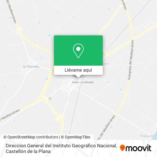 Mapa Direccion General del Instituto Geográfico Nacional