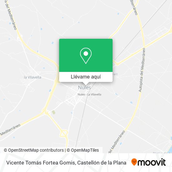 Mapa Vicente Tomás Fortea Gomis