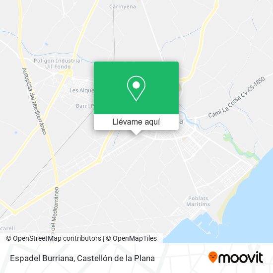 Mapa Espadel Burriana