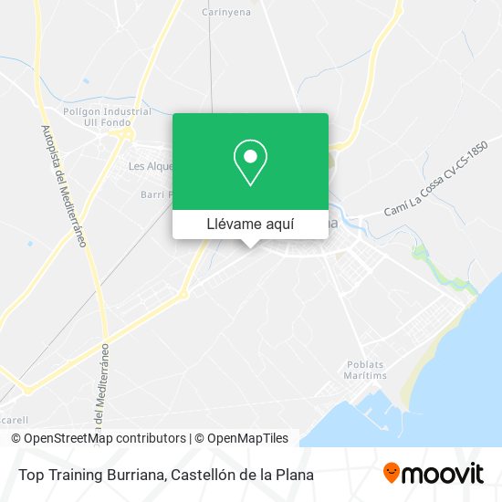 Mapa Top Training Burriana