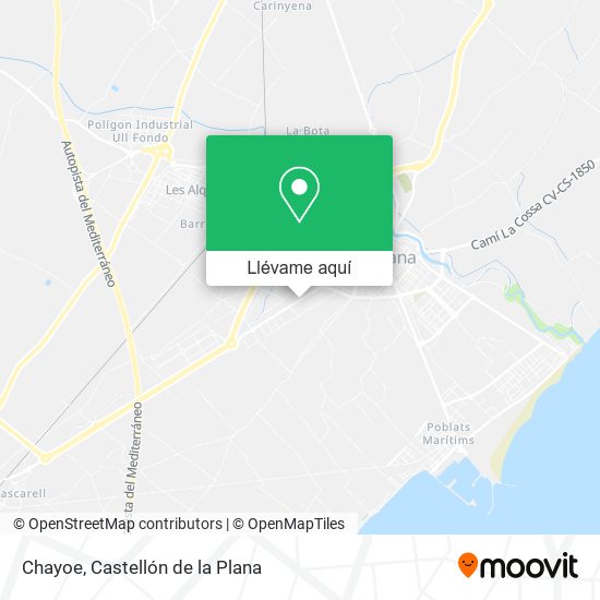 Mapa Chayoe