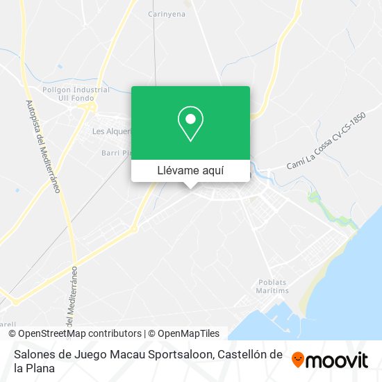 Mapa Salones de Juego Macau Sportsaloon
