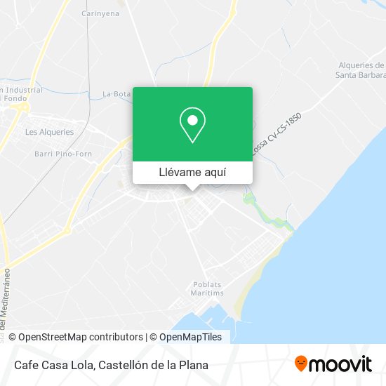 Mapa Cafe Casa Lola
