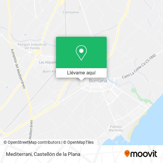 Mapa Mediterrani