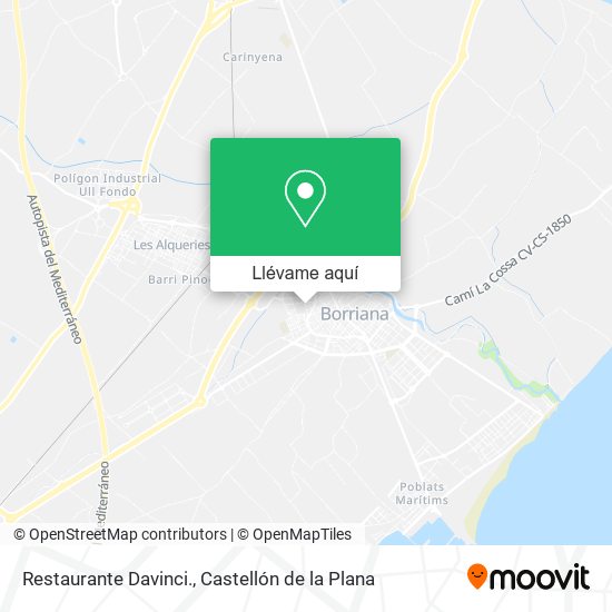 Mapa Restaurante Davinci.