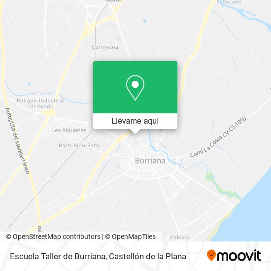 Mapa Escuela Taller de Burriana