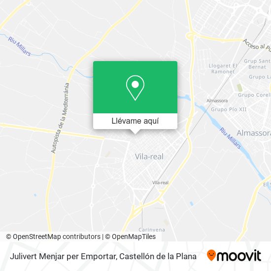 Mapa Julivert Menjar per Emportar