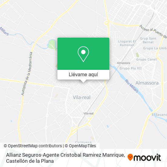 Mapa Allianz Seguros-Agente Cristobal Ramirez Manrique