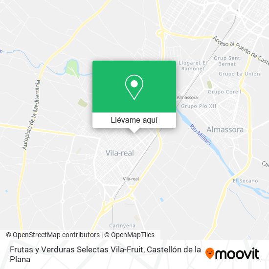 Mapa Frutas y Verduras Selectas Vila-Fruit
