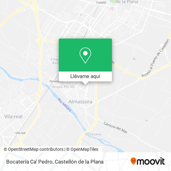 Mapa Bocatería Ca' Pedro