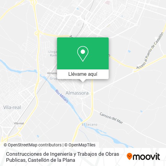 Mapa Construcciones de Ingeniería y Trabajos de Obras Publicas