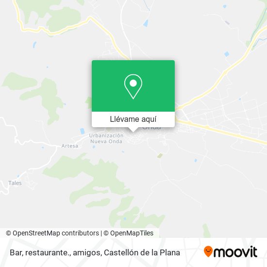Mapa Bar, restaurante., amigos